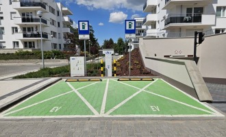 Stacja ładowania pojazdów na Osiedlu JAR